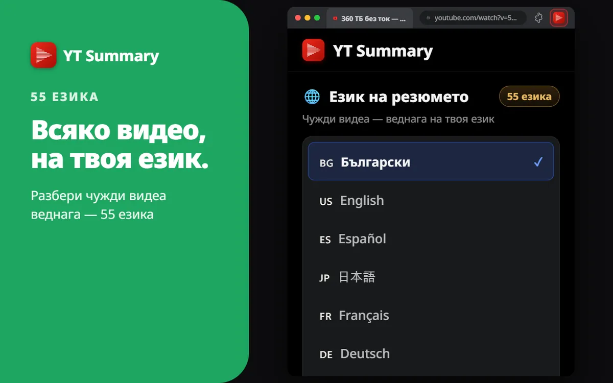 55 езика
