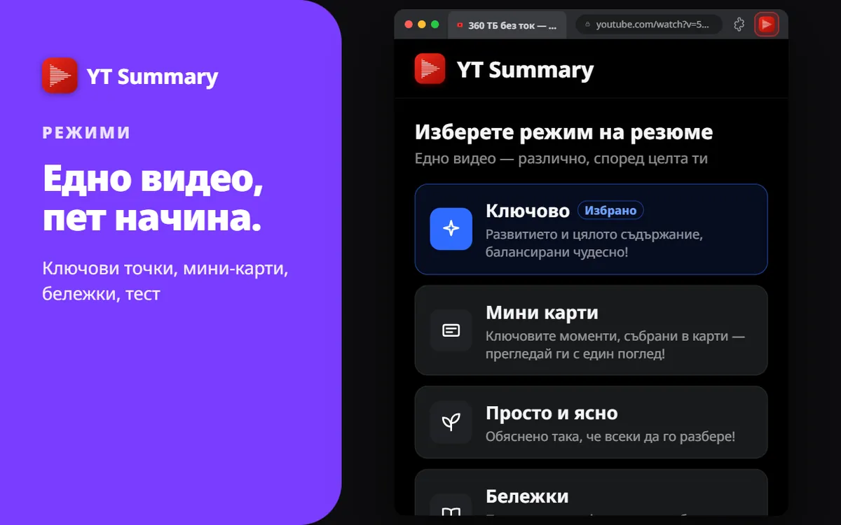 5 режима