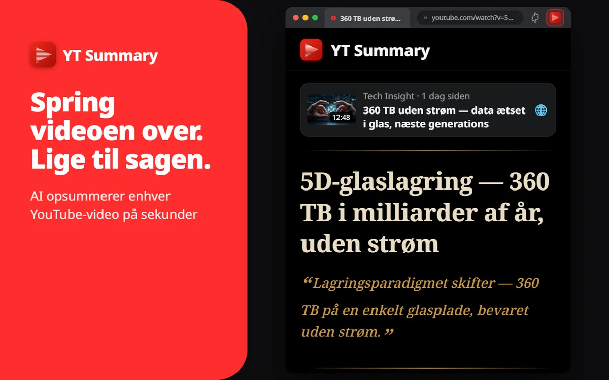 Videoer er lange. Din tid er dyrebar.