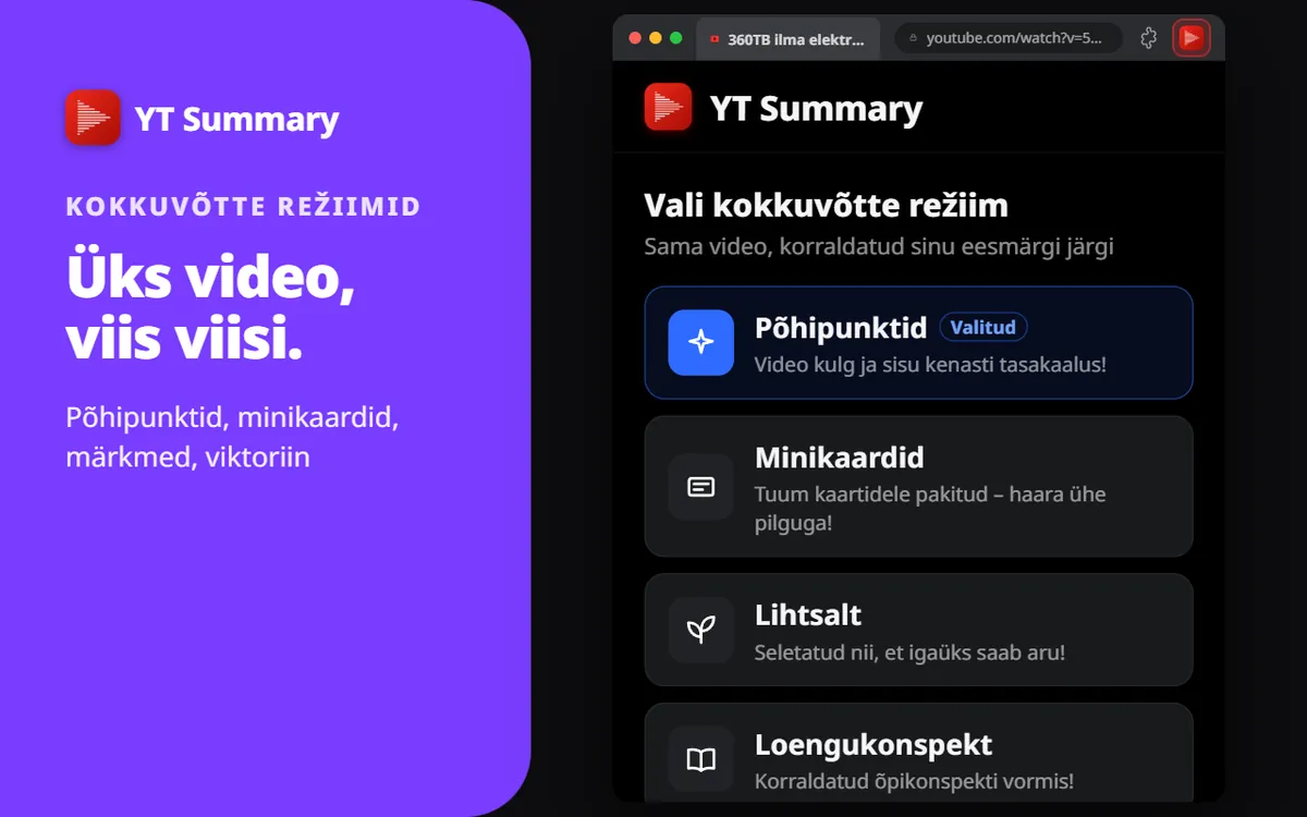 5 režiimi