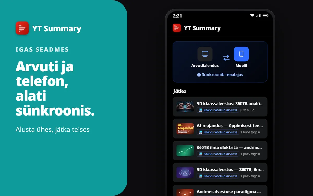 Arvuti · Telefon