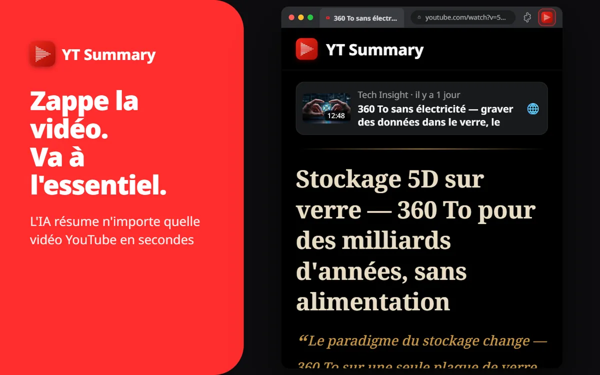 Les vidéos sont longues. Votre temps est précieux.
