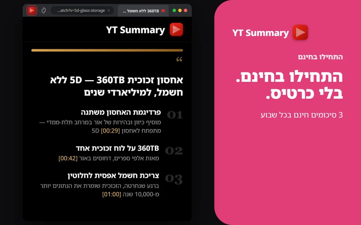 התחילו בחינם
