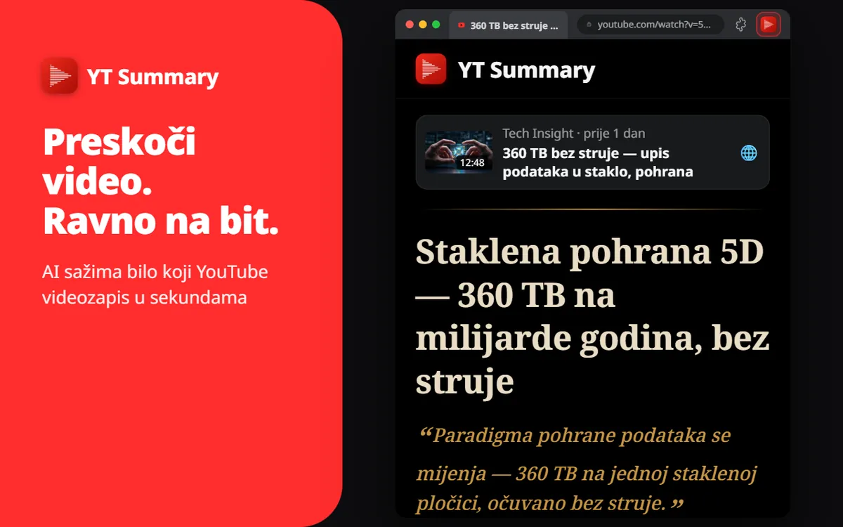 Videi su dugi. Tvoje vrijeme dragocjeno.