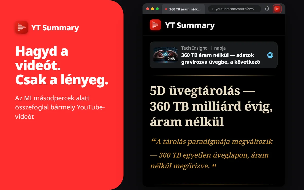 A videók hosszúak. Az időd értékes.