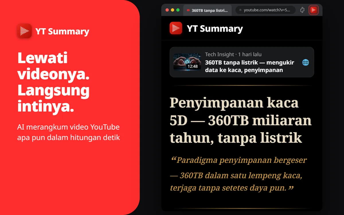 Video itu panjang. Waktumu berharga.