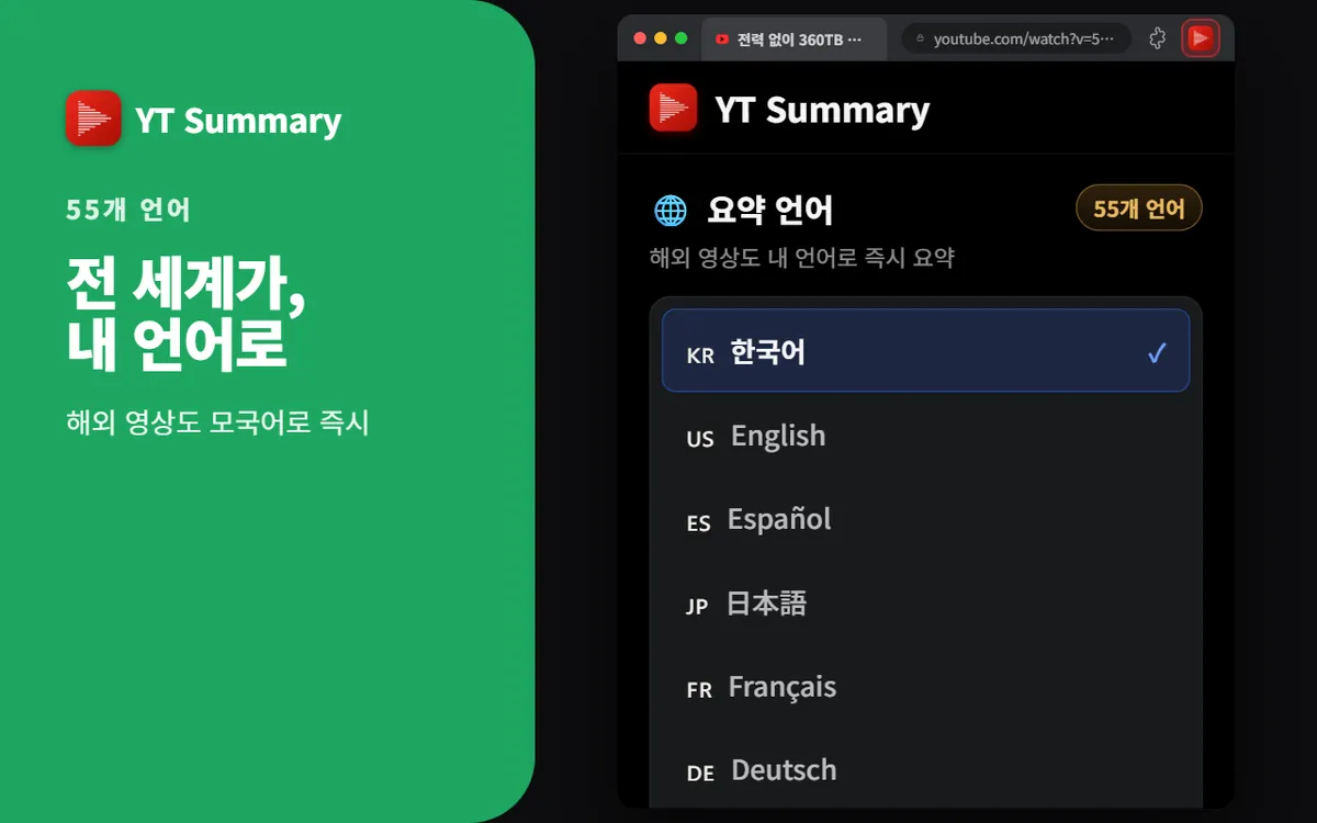 55개 언어