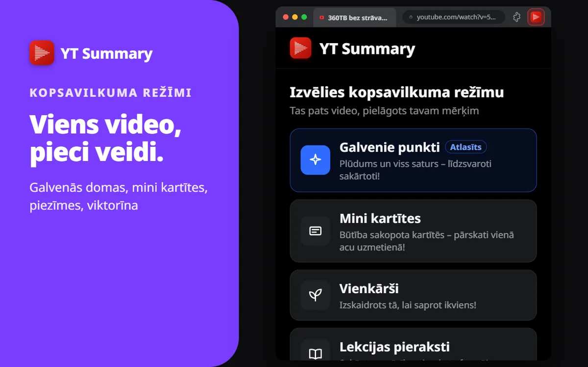 5 režīmi