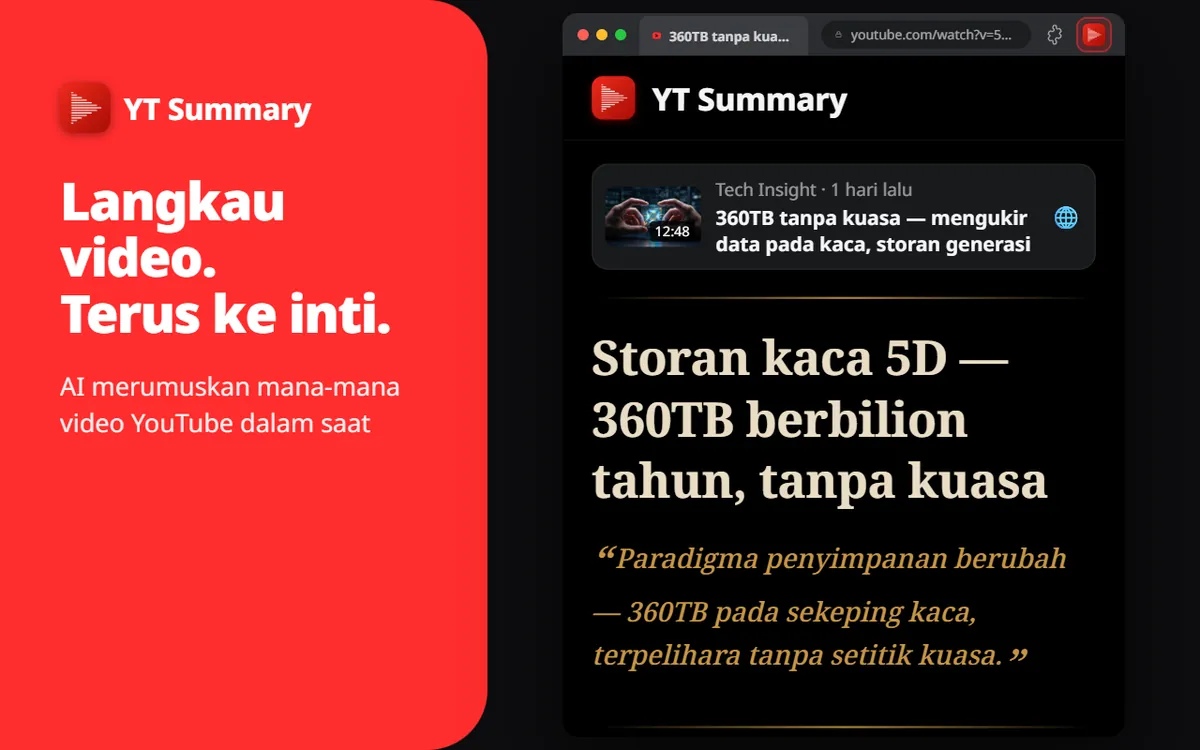 Video itu panjang. Masamu berharga.