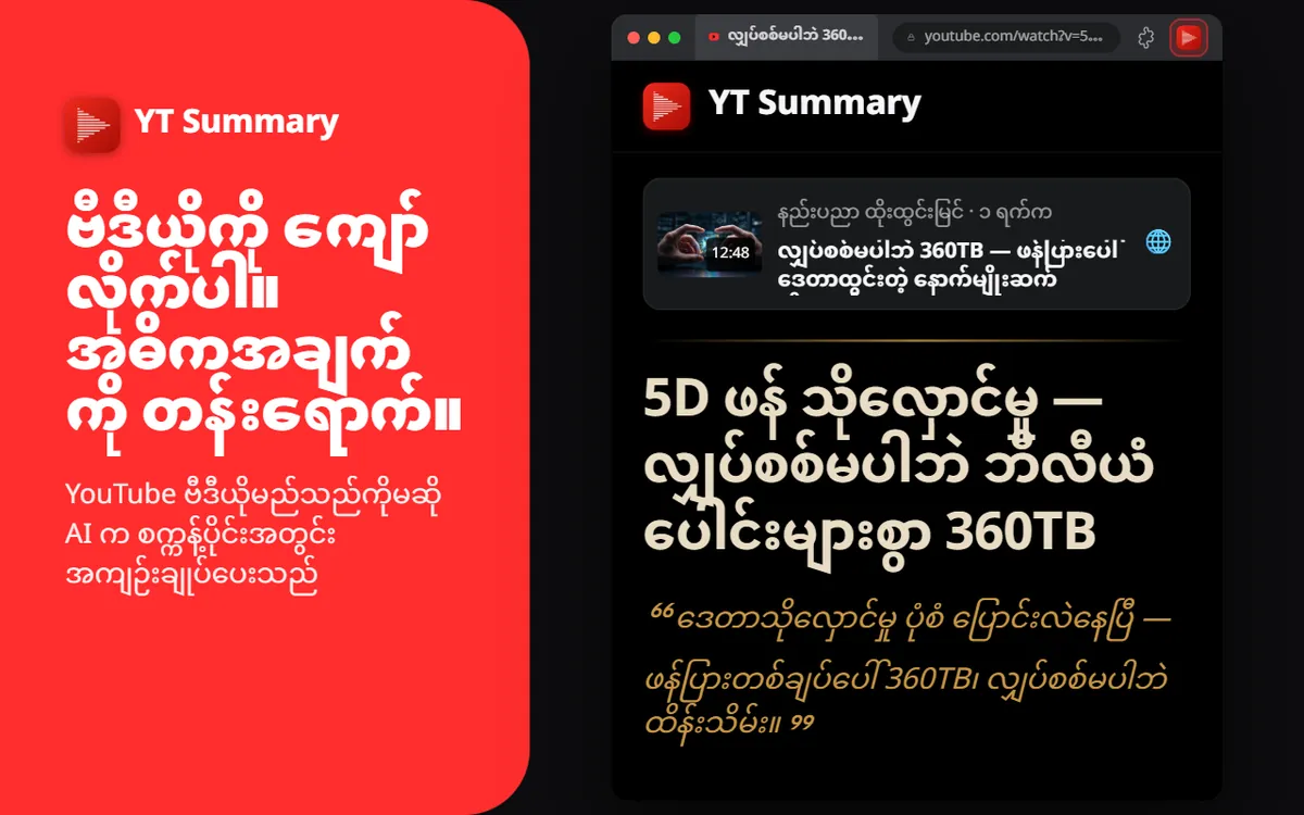 ဗီဒီယိုများ ရှည်လျားသည်။ သင့်အချိန် တန်ဖိုးရှိသည်။