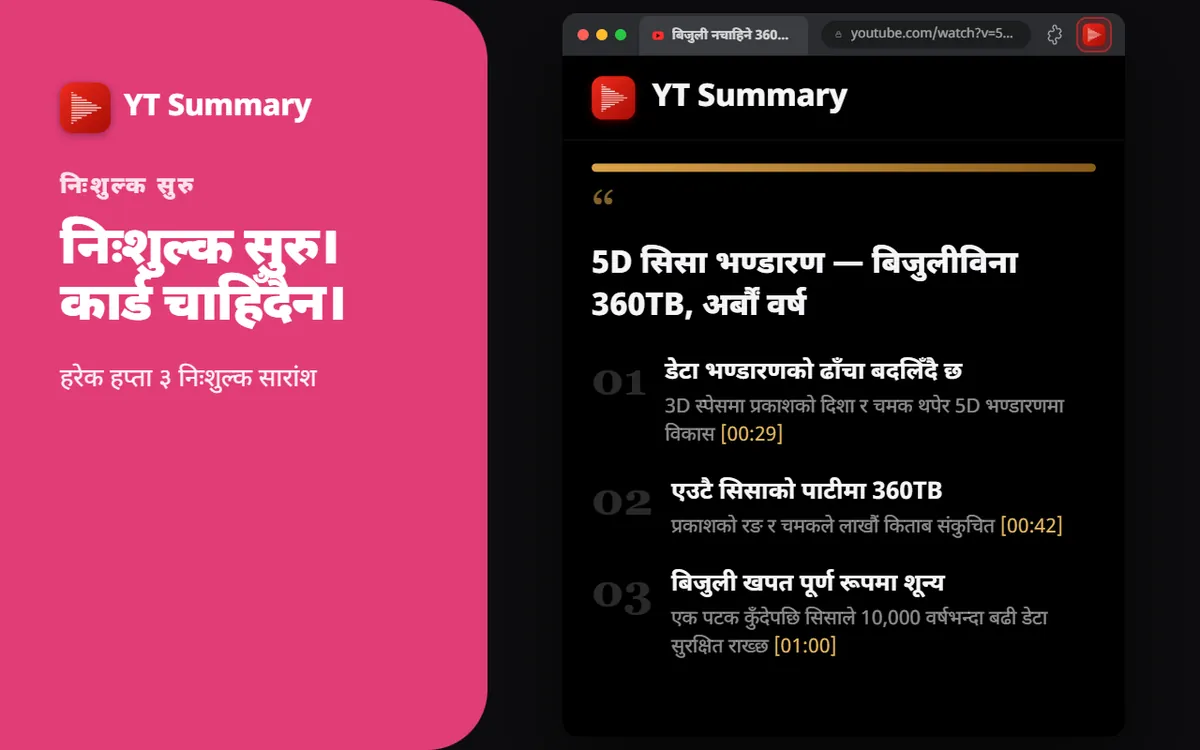 निःशुल्क सुरु गर्नुहोस्
