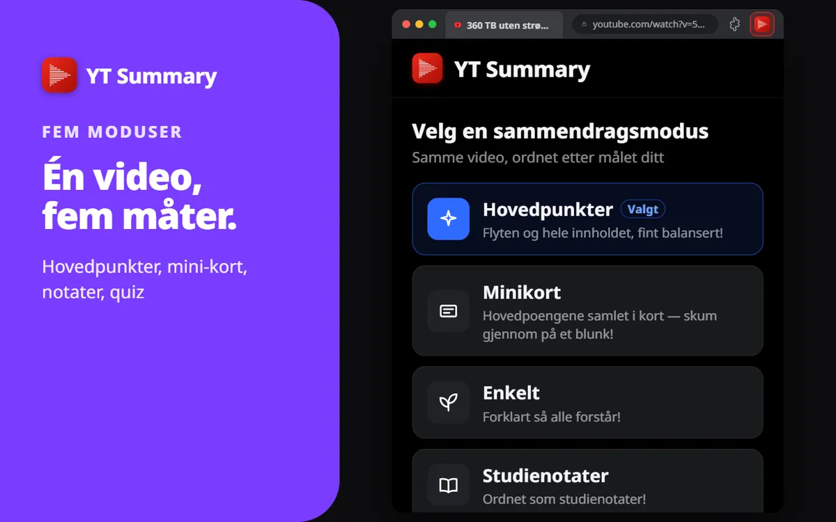 5 moduser