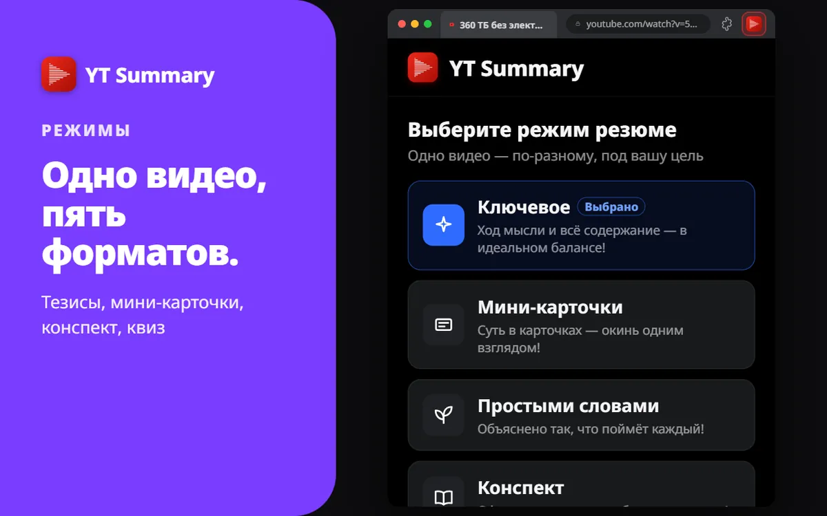 5 режимов