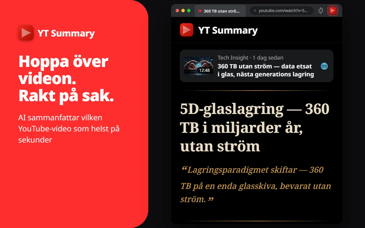 Videor är långa. Din tid är dyrbar.