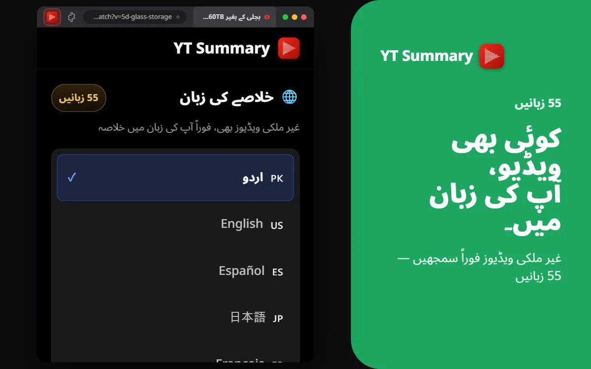 55 زبانیں